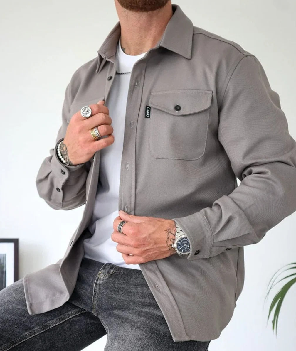 EMIL™ SHIRTJACKE MIT KNOPFLEISTE